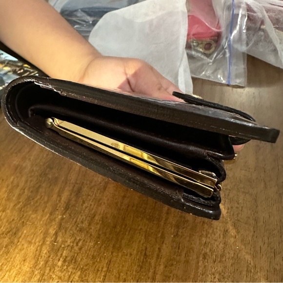 LV Vernis French Purse Wallet Amarante - Picture 10 of 11